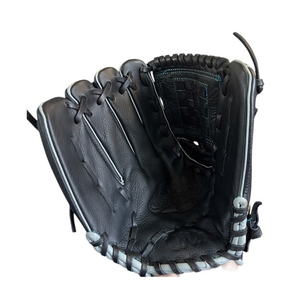 Wilson A500 Siren 12" Youth Infield Fastpitch Softball Glove black NEW LHT - Picture 8 of 8